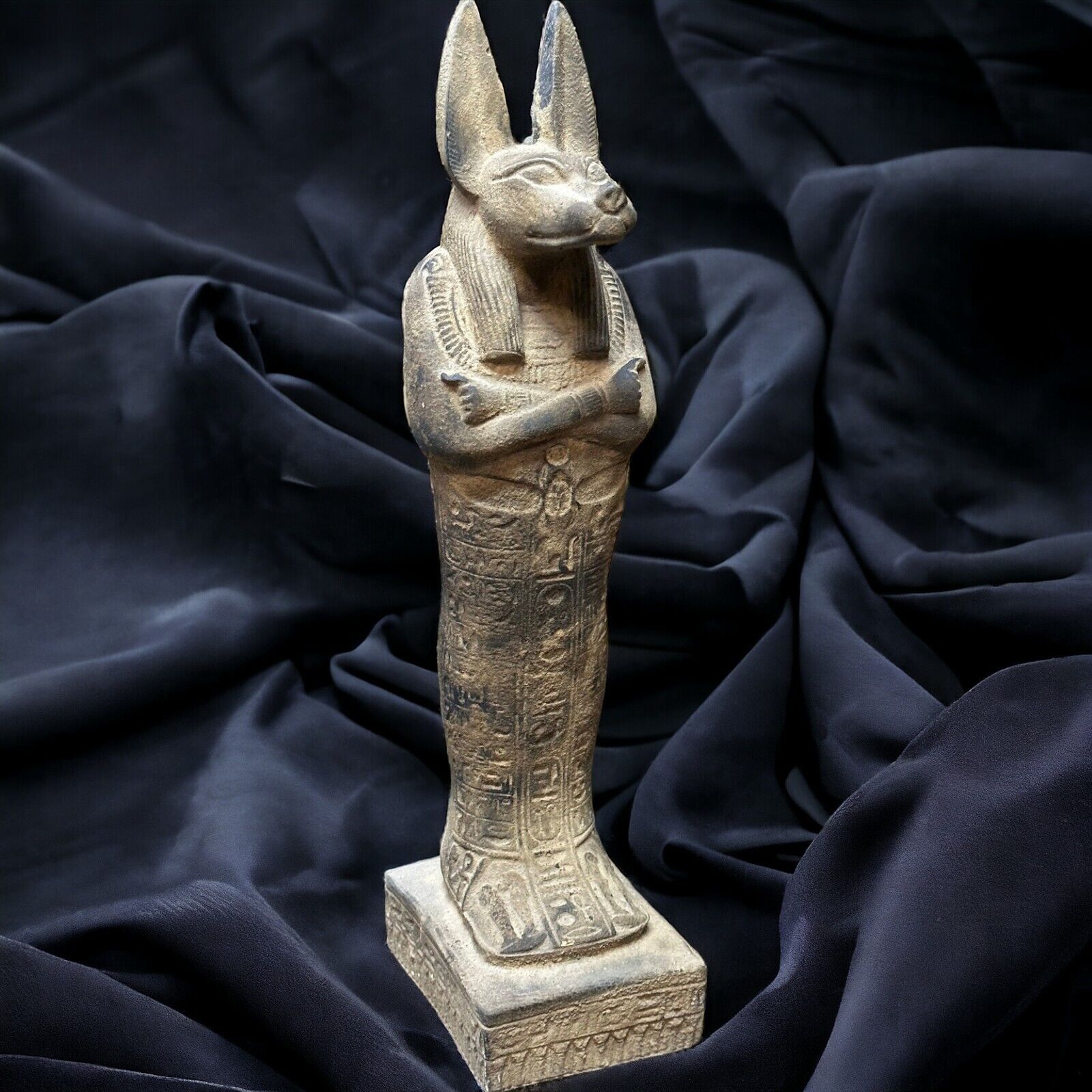 Anubis God Statue - Ancient Egyptian Deity Figurine | Finest Stone Craftsmanship