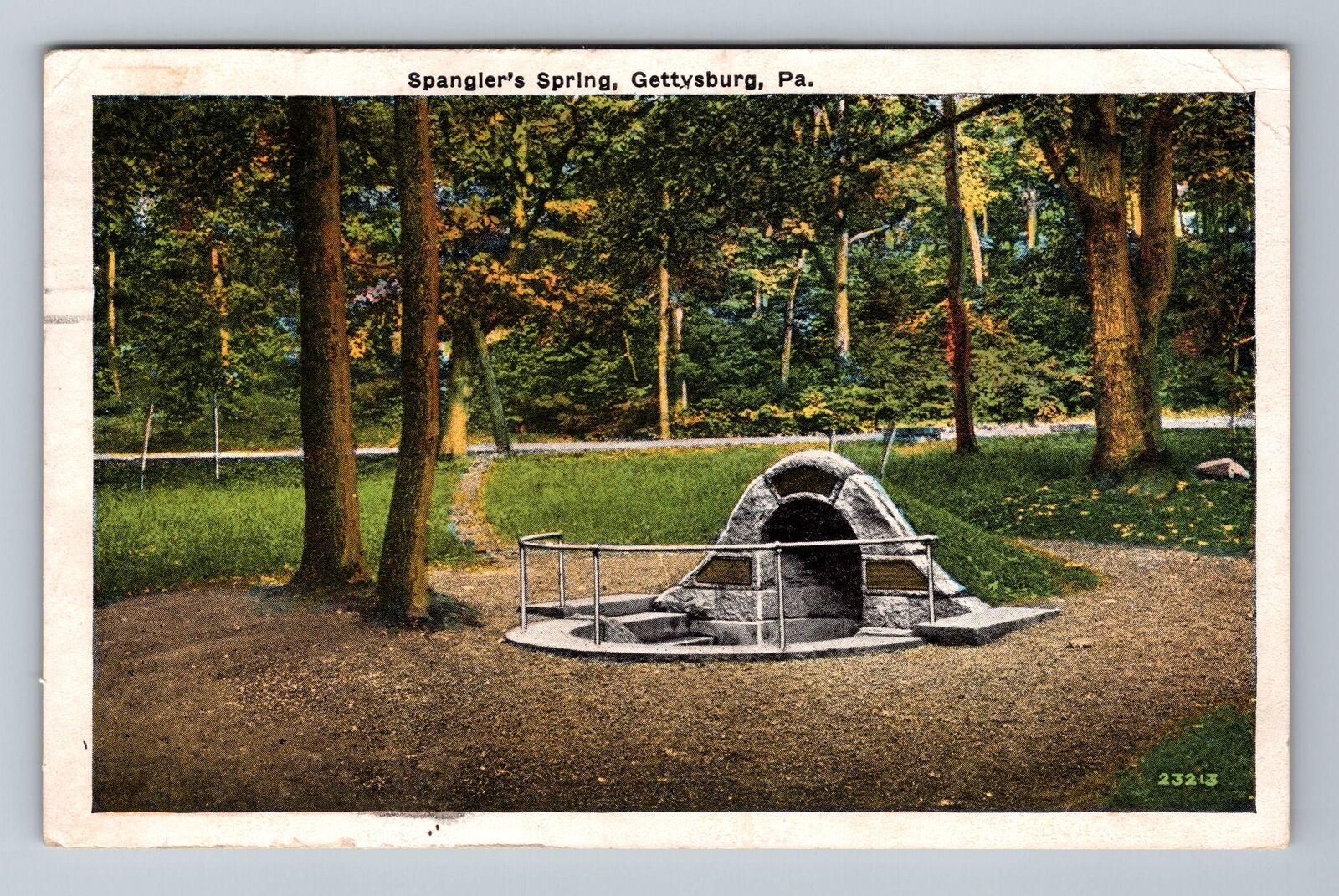 Gettysburg PA-Pennsylvania, Spangler\'s Spring, c1909 Vintage Postcard