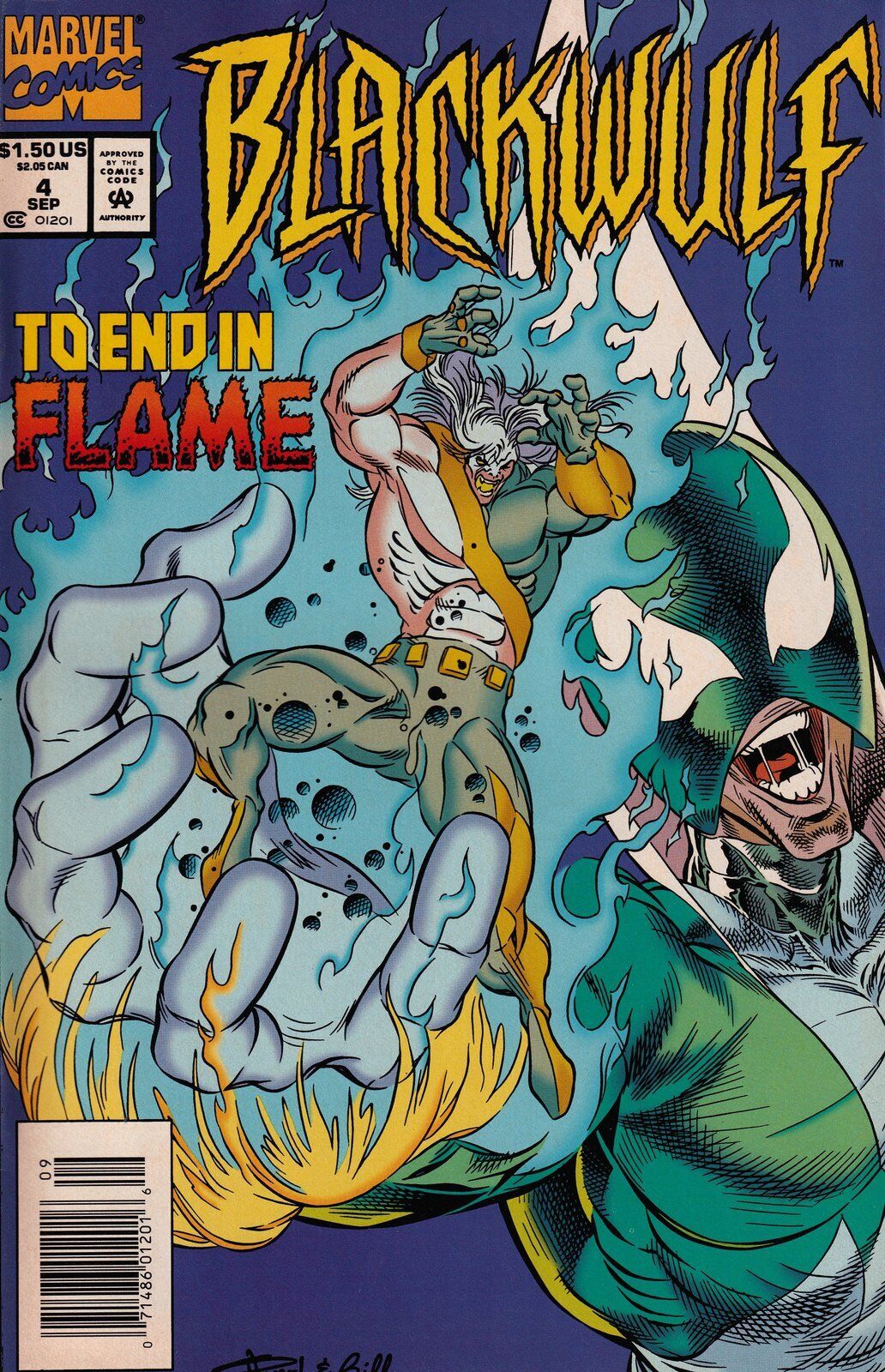 Blackwulf #4 Newsstand Cover (1994-1995) Marvel Comics