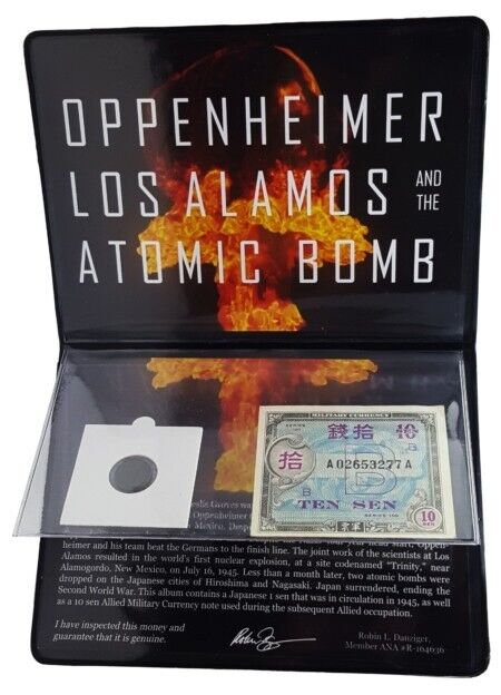 Oppenheimer, Los Alamos & The Atomic Bomb: Japanese 1 & 10 Sen Allied Military 