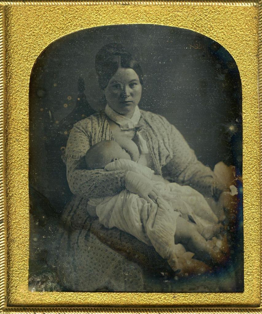 Photo. 1859-61. Woman Breastfeeding Infant