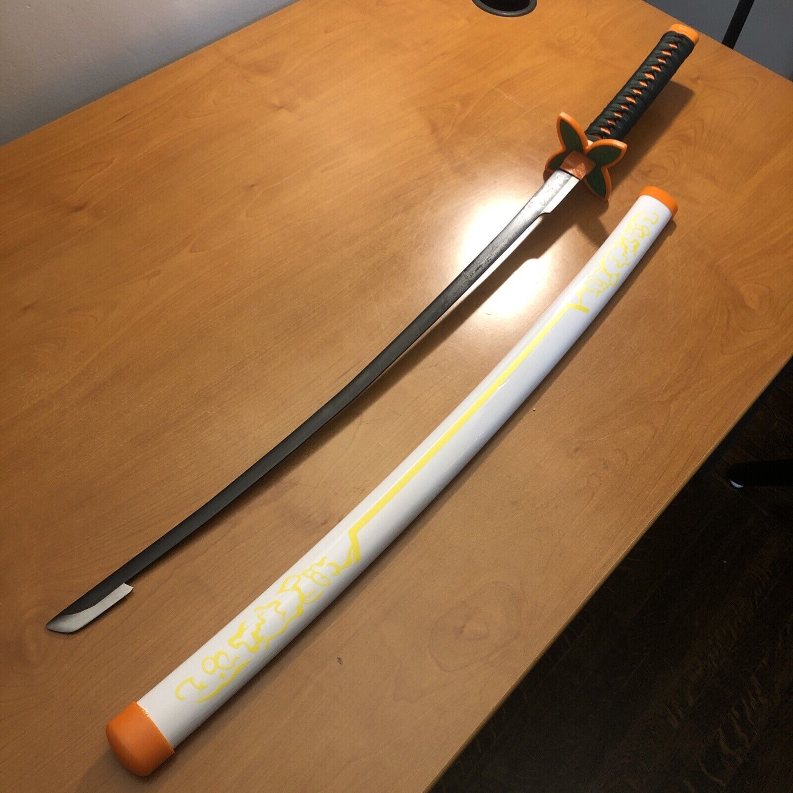 Demon Slayer Sword Real Steel, 41 inches Anime Shinobu Kochou White Jaxmoon