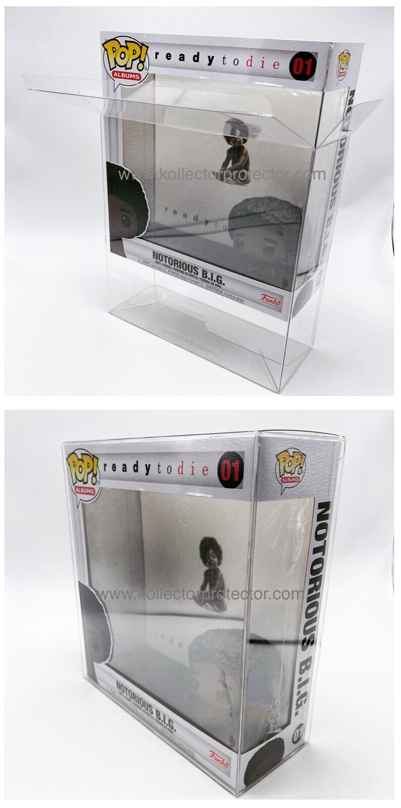 Funko Pop Albums Protector made w/ SCRATCH & UV RESISTANT 0.50mm thick Plastic