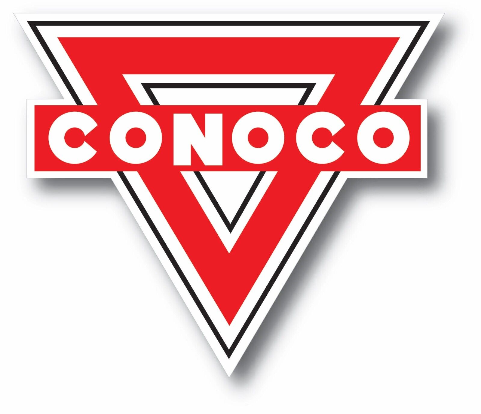 VINTAGE CONOCO OIL GAS GASOLINE SUPER HIGH GLOSS OUTDOOR 3.5 INCH DECAL STICKER 