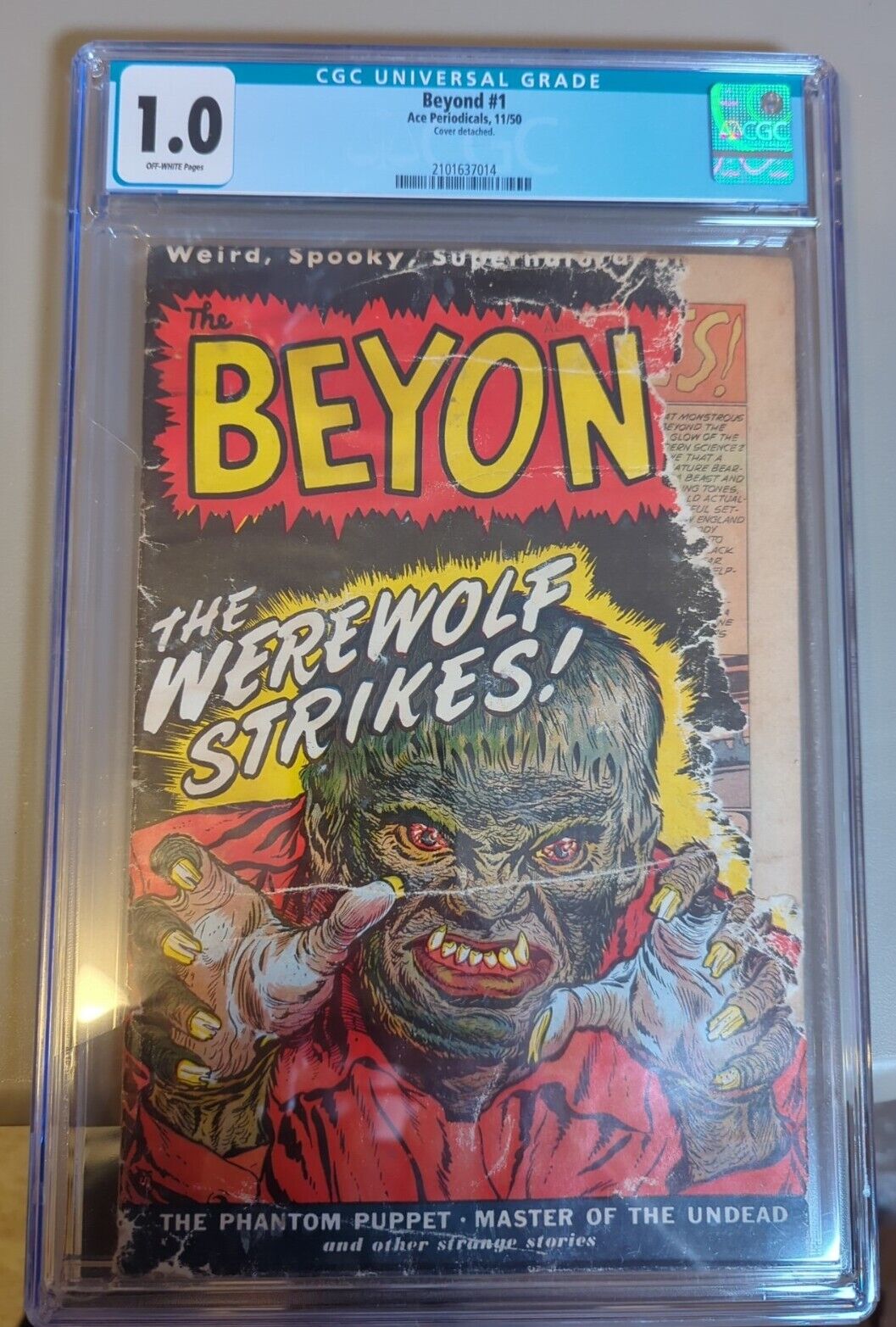 The Beyond #1 11/1950 Ace Periodicals Pre Code Horror. Classic Wolfman Cover
