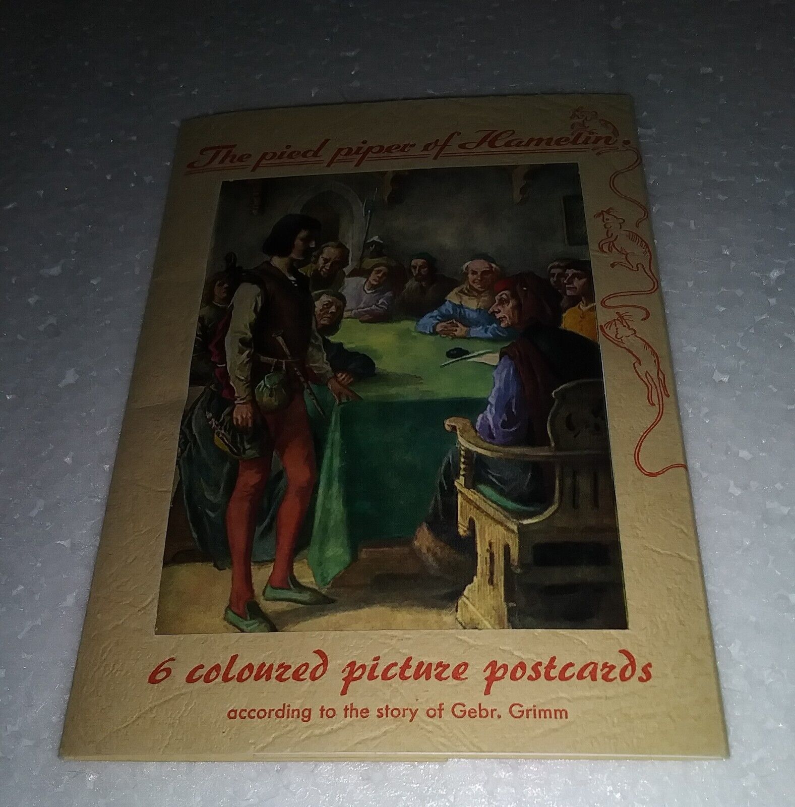 Vintage The Brothers Grimm The Pied Piper Of Hamelin Postcard Set Of 6