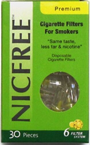 NICFREE Cigarette Filters & Holders Remove Tar & Nicotine 1 Pack (30 Filters)