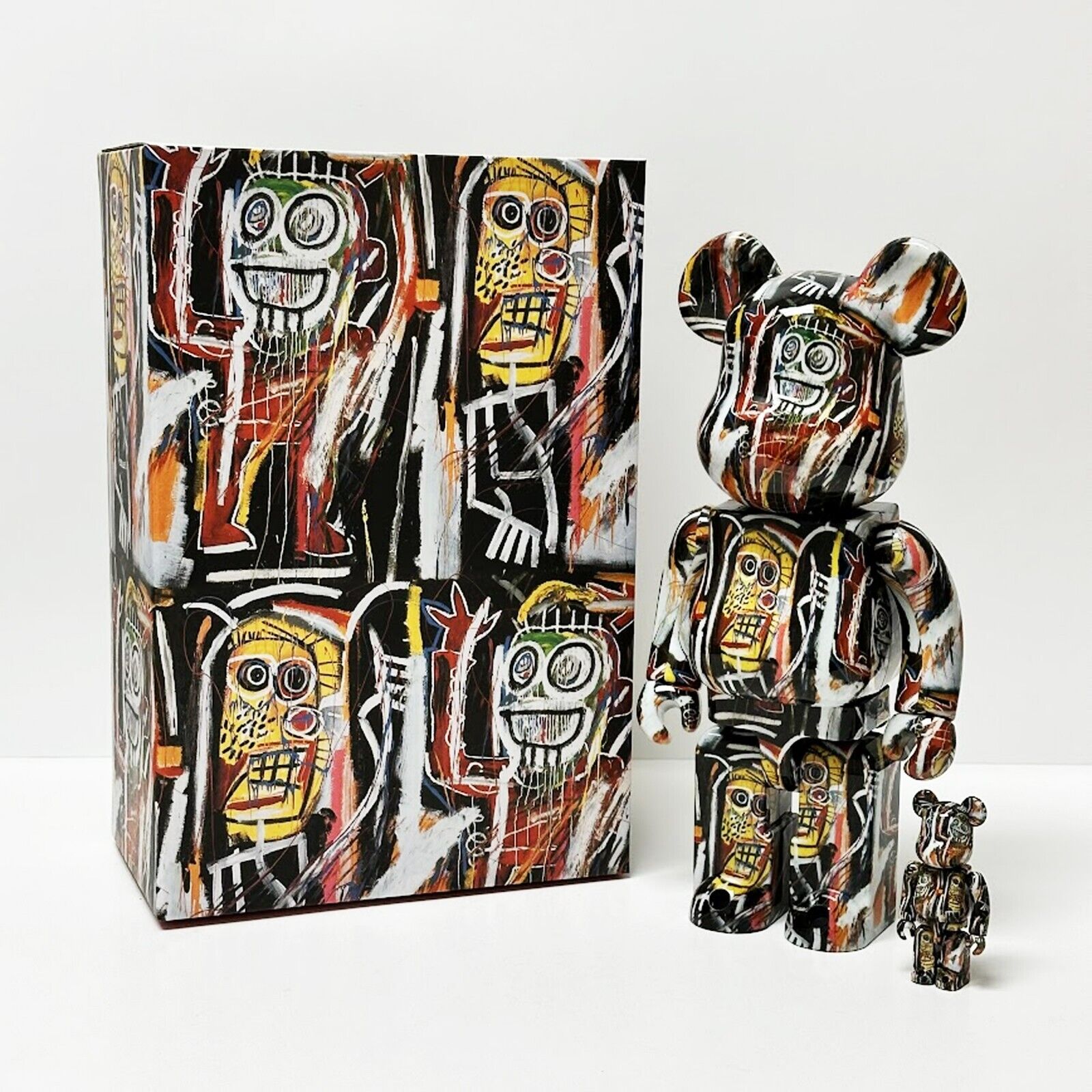 Jean Michel Basquiat #11 100% + 400% Bearbrick Set by Medicom Toy
