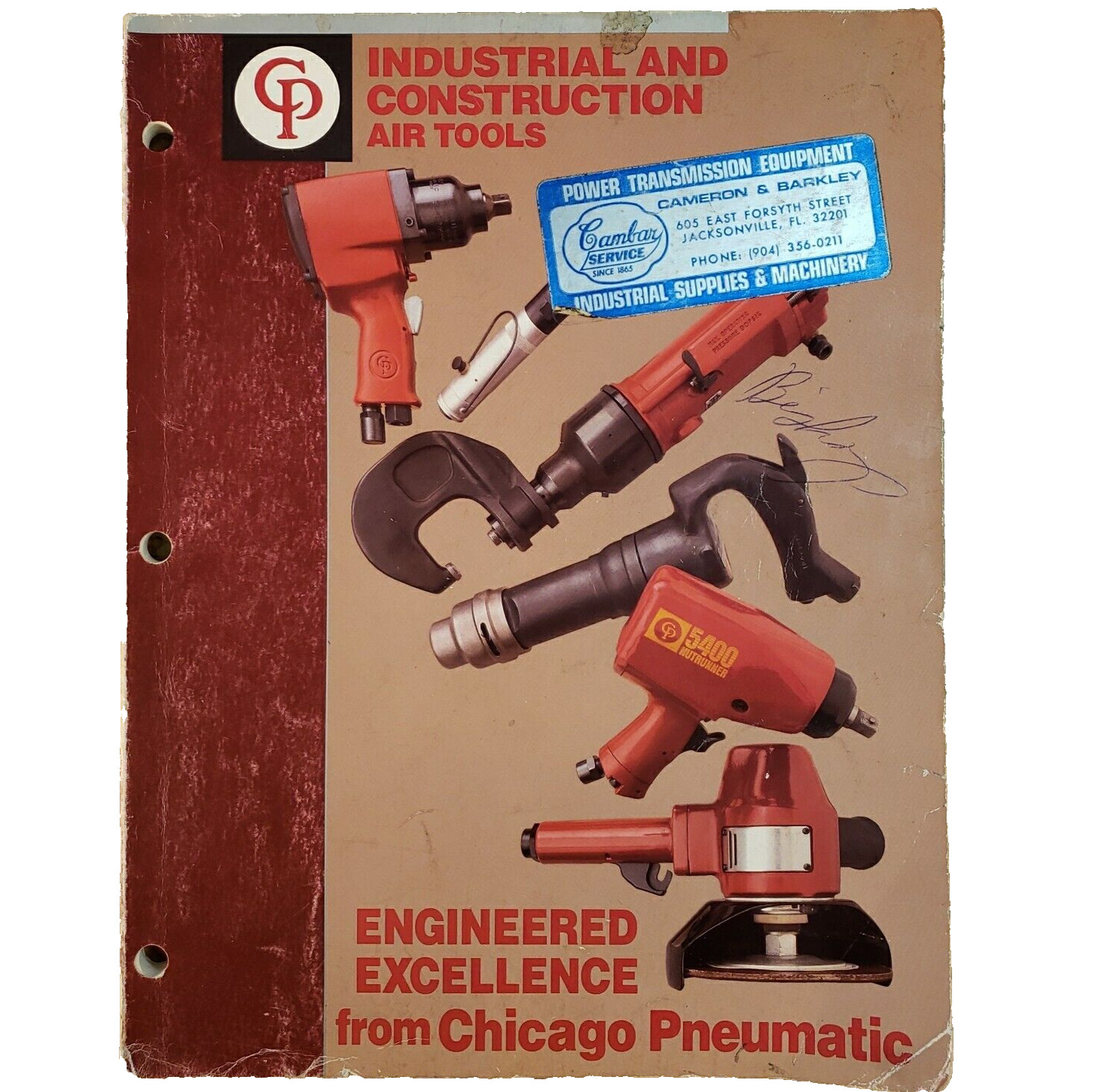 Vintage Chicago Pneumatic Industrial And Construction Tools Catalog 587 Railroad