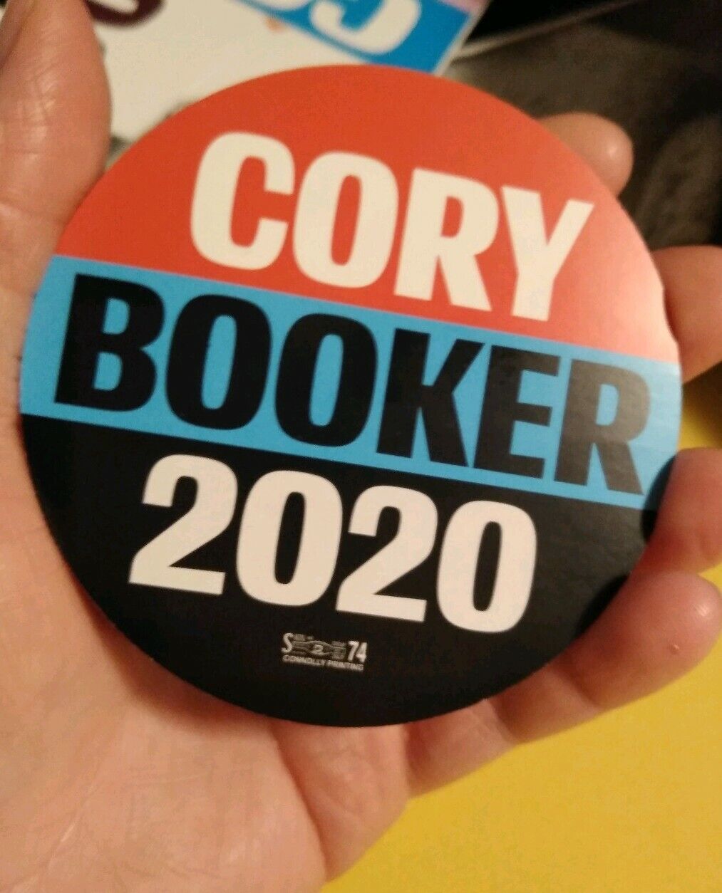 Cory Booker 2020 Presidential Candidate Official Campaign bumper Sticker.