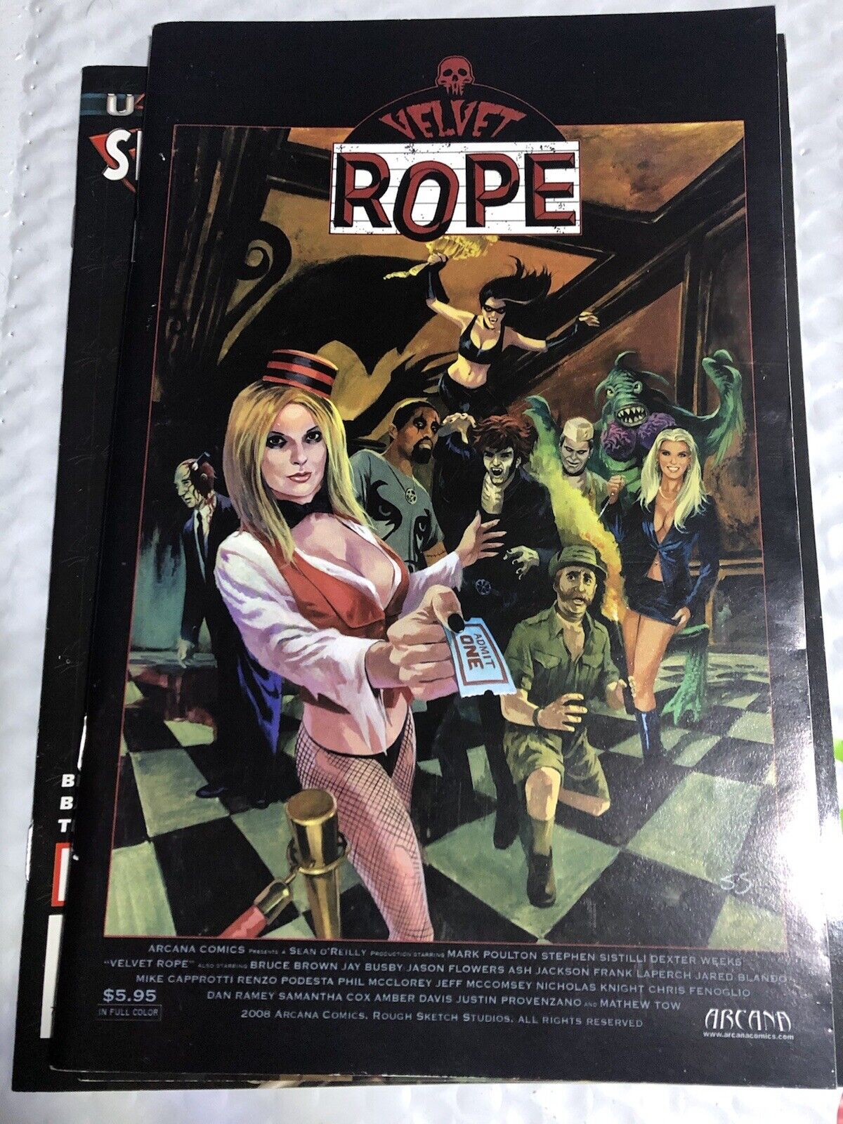 Velvet Rope #1 2008 Arcana, Horror. Fine Condition