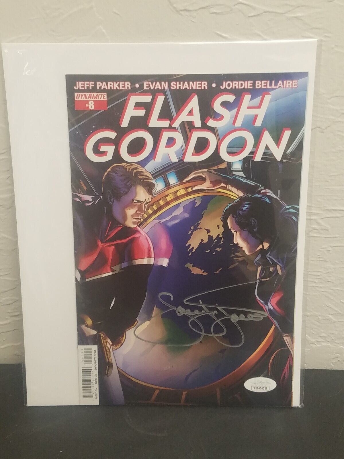 Flash Gordon Comic #8 VF 2012 Sam Jones Signed With Jsa CERTIFICATION 