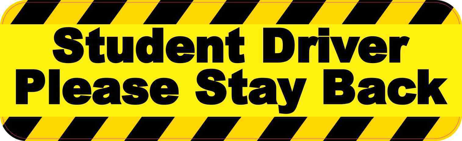 10x3 Yellow Student Driver Bumper Magnet Magnetic Truck Signs Magnets Car Sign