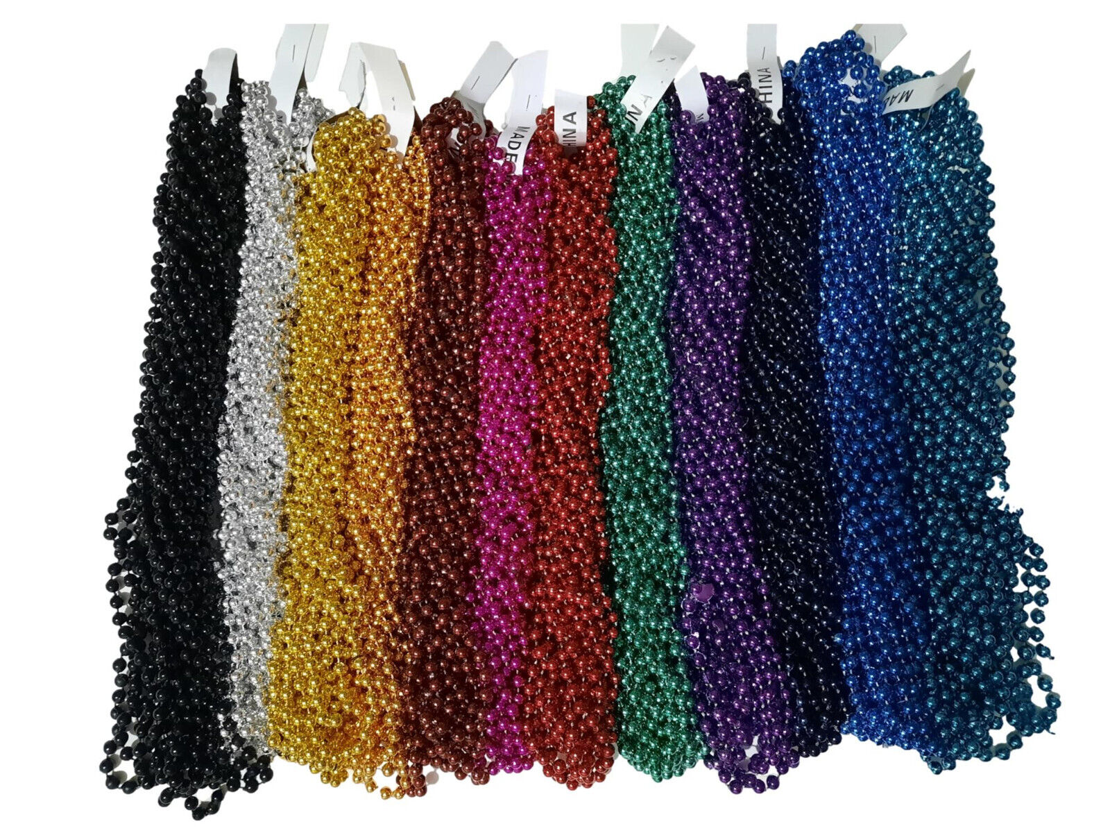 720 Color Choice Mardi Gras Beads Necklaces Party Favors New 7mm 33\