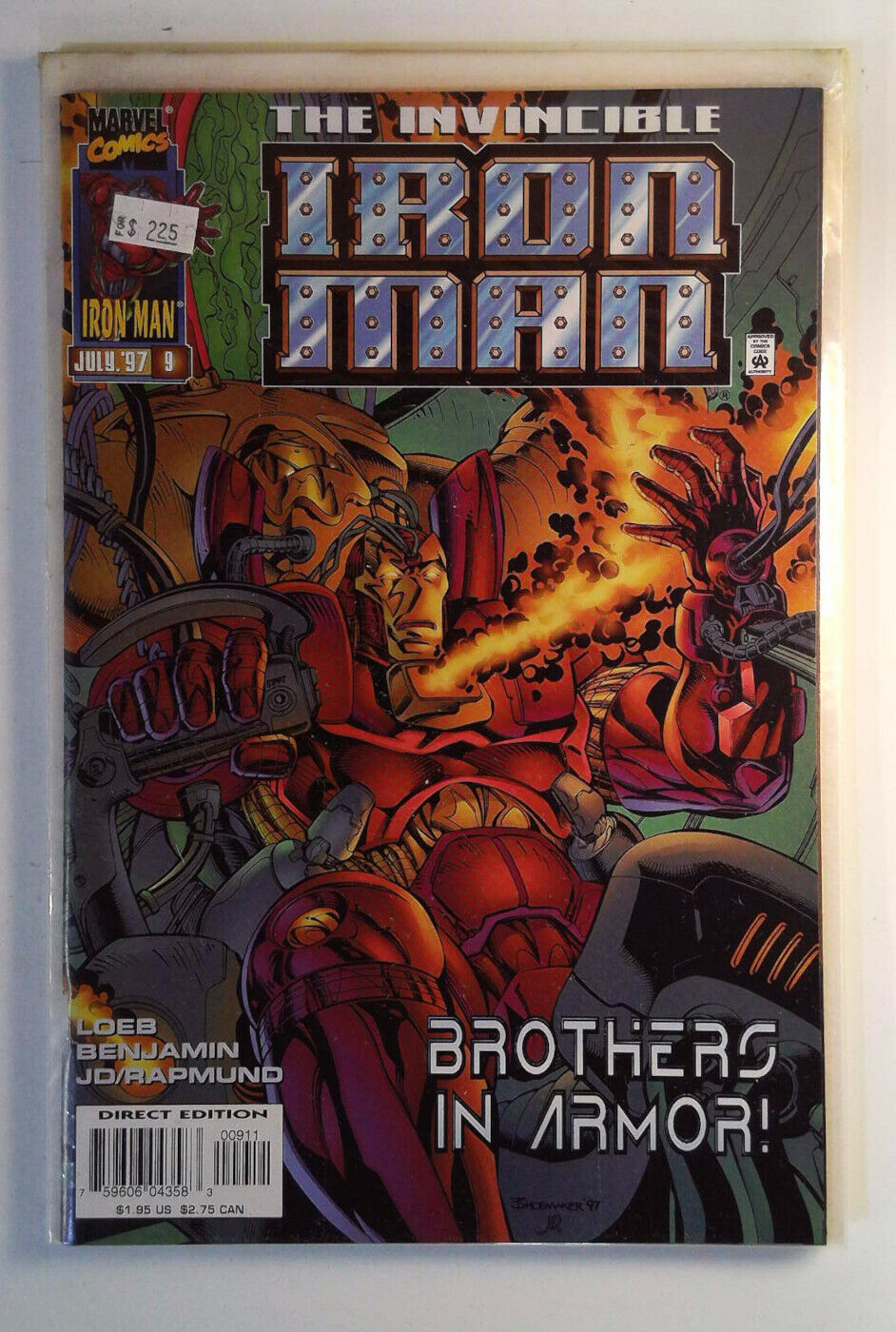 1997 Iron Man #9 Marvel 9.2 NM- Comic Book