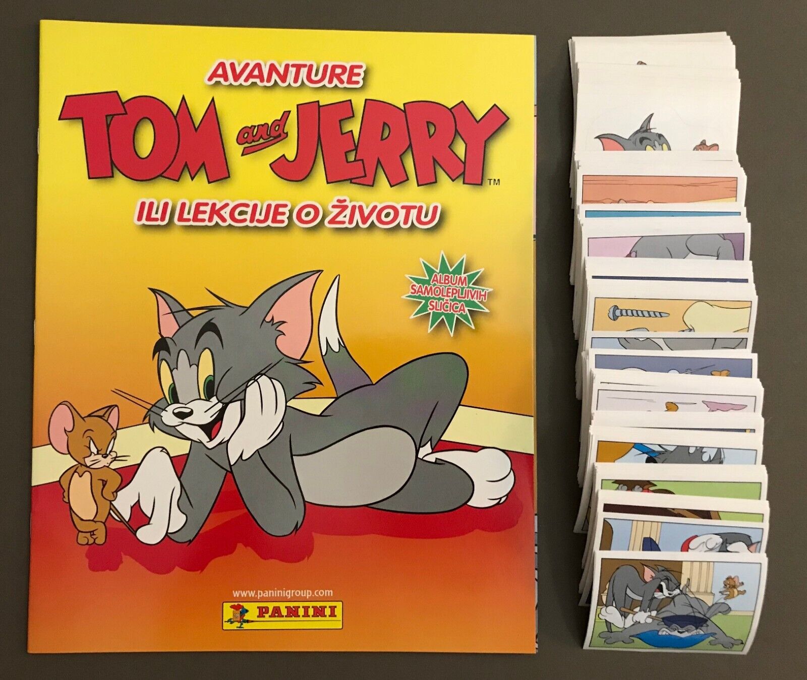 2007 Panini Tom & Jerry empty album and complete set