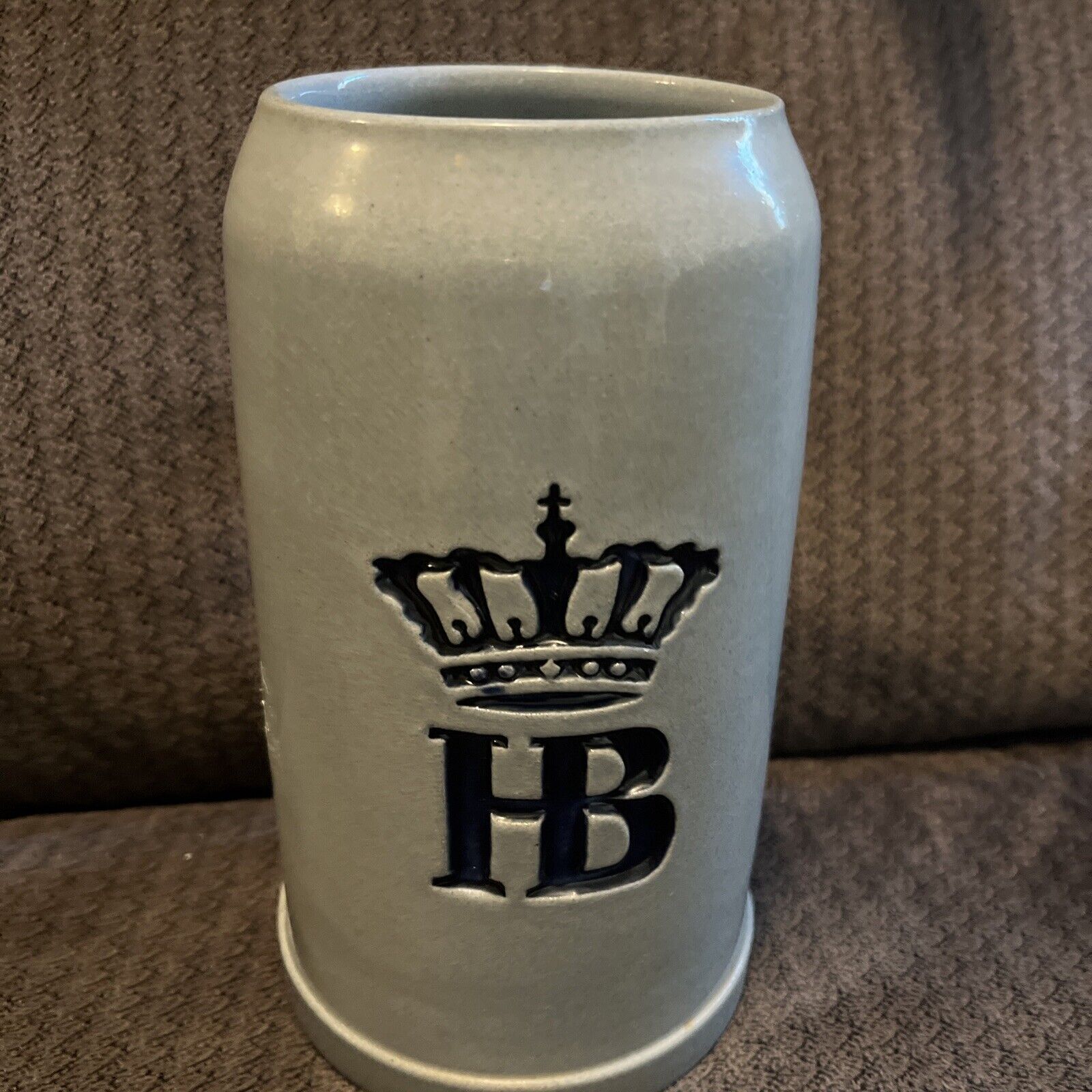Vtg HB Hofbrauhaus Salt Glaze Stein Mug 7/1/2 inches  Original King Looks New