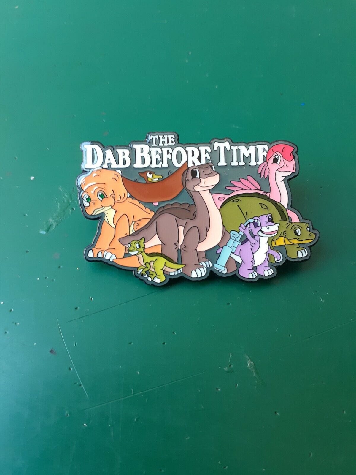 The land before time dinosaurs dab enamel lapel hat pin badge littlefoot petrie