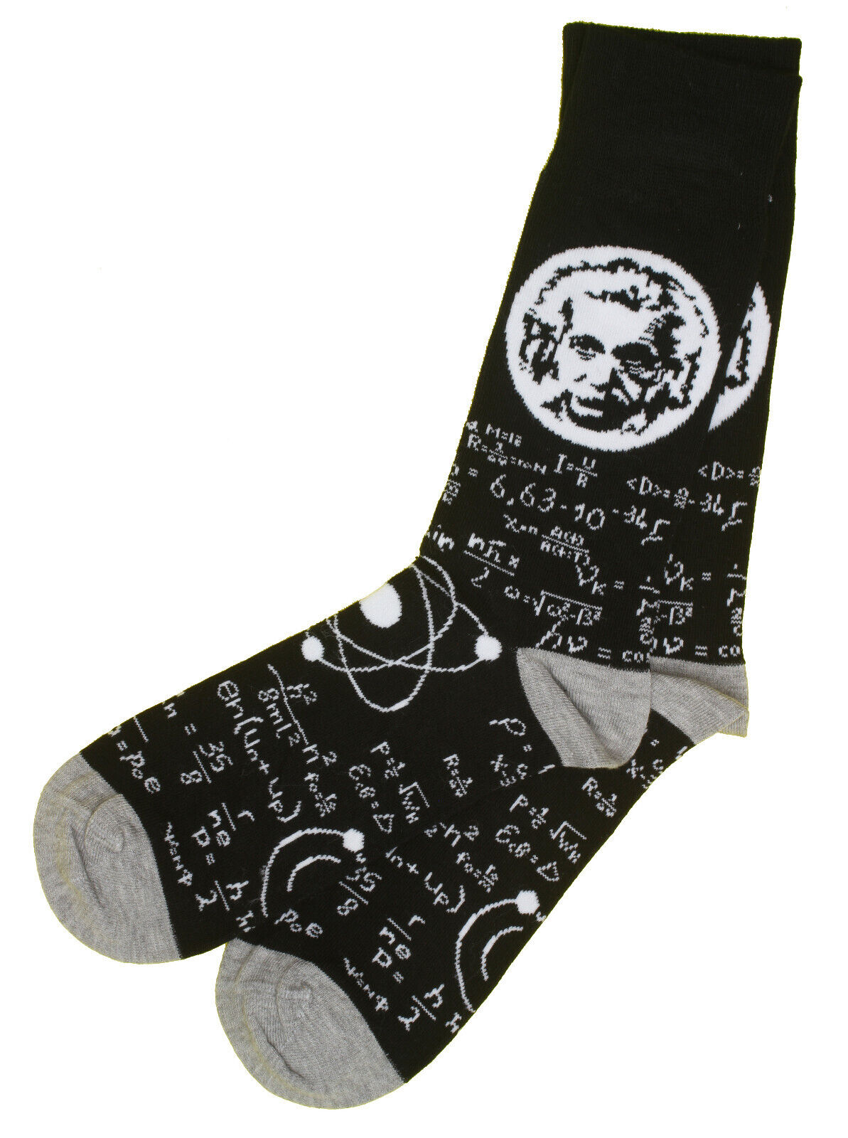 Albert Einstein Theory of Relativity Quantum Mechanics Themed Mid Calf Socks