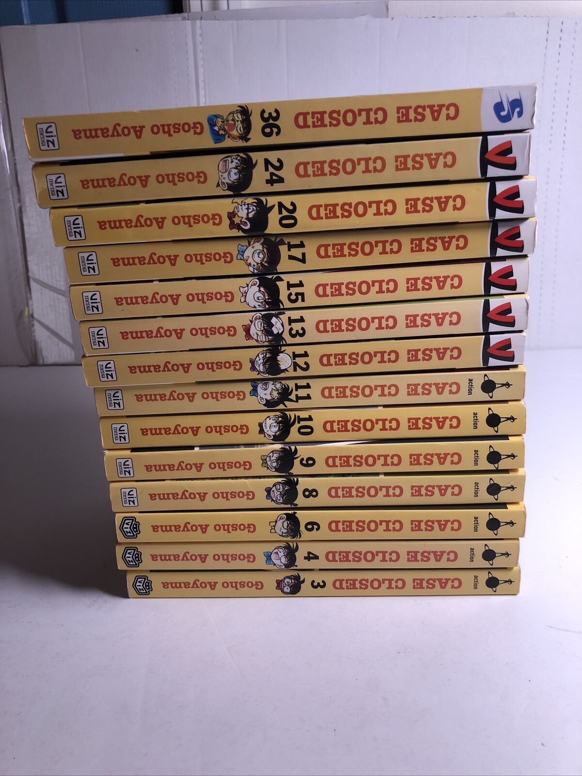 Case Closed  Manga Lot 3,4,6,8,9,10,11,12,13,15,17,20,24,36. All First Edition