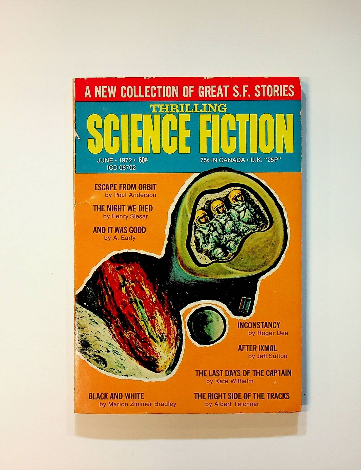Thrilling Science Fiction Pulp Jun 1972 VF