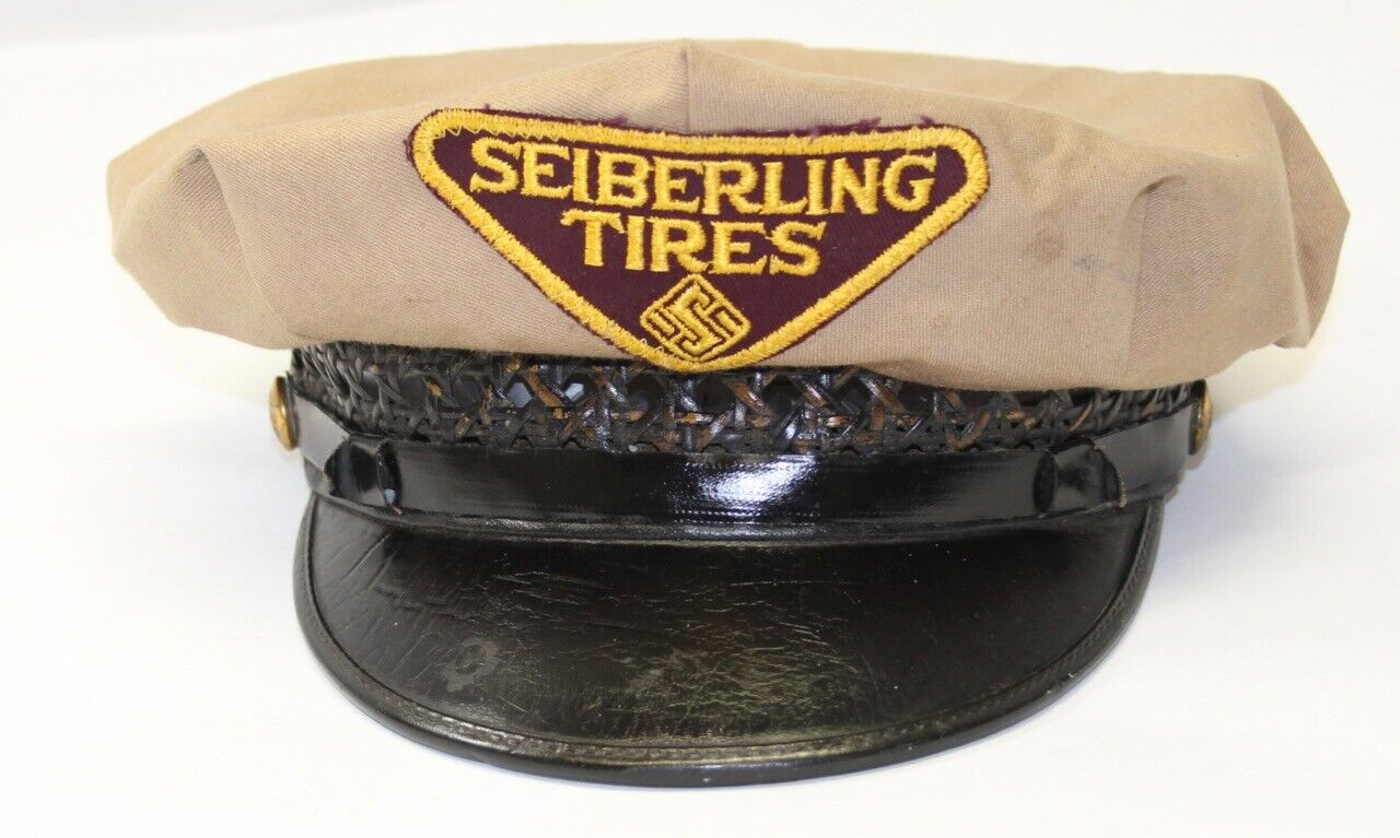 Vintage SEIBERLING Tires Uniform Hat / Size 6 5/8  by Lee Work Clothes / CVT