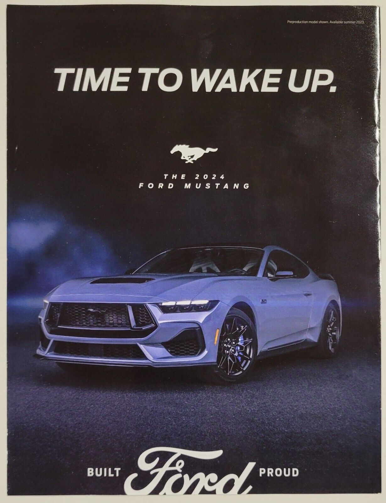 2024 Mustang GT magazine ad Time to wake up