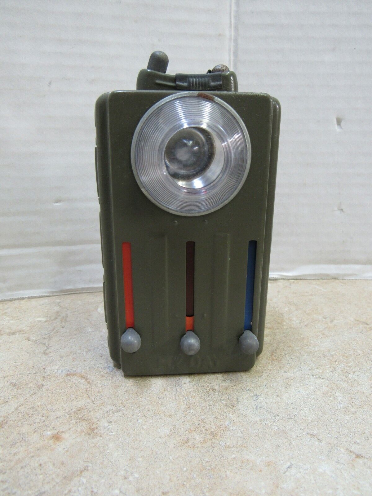 Czech Military Flashlight Signal Lamp Light D Cell 3 Color New Old Stock 