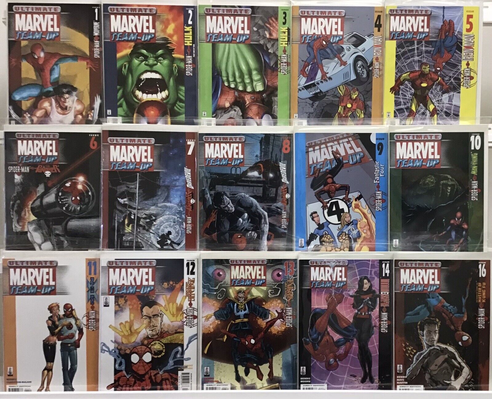 Ultimate Marvel Team-Up Run Lot 1-16 Missing #15 VF/NM - Lot Of 15