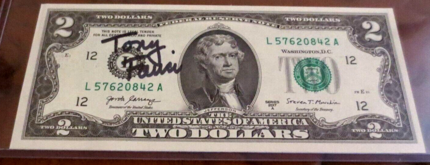 Dr Anthony Fauci signed autographed $2 dollar bill COVID-19 Ebola HIV/AIDS