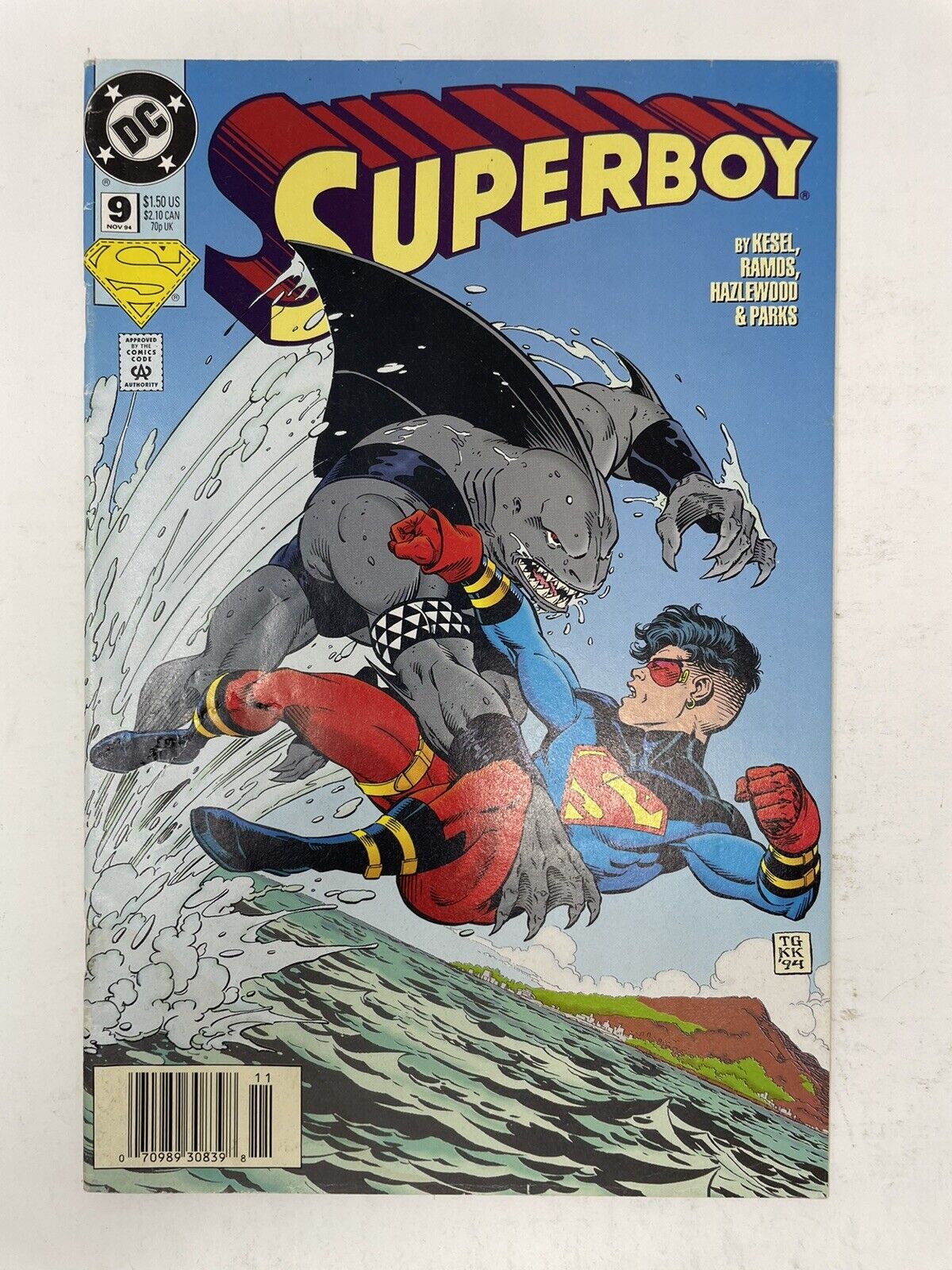 Superboy #9 Newsstand 1st Appearance King Shark Suicide Squad DC Comics DCEU