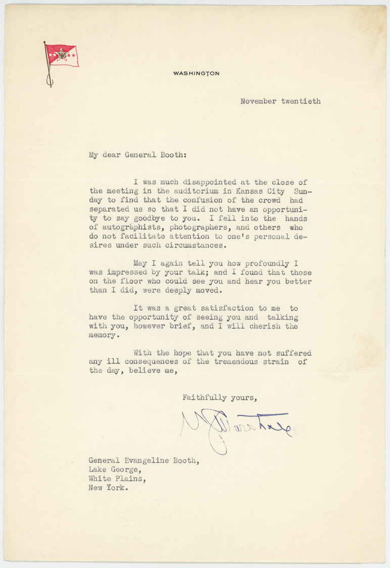 George C Marshall Secretary Of Defense Autograph Signed Letter AMCo COA 24956