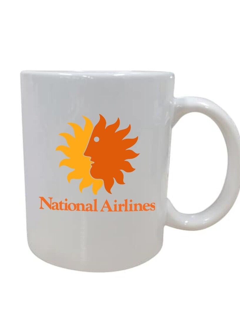 National Airlines Retro Logo US Souvenir Travel Pilot Coffee Mug Tea Cup 