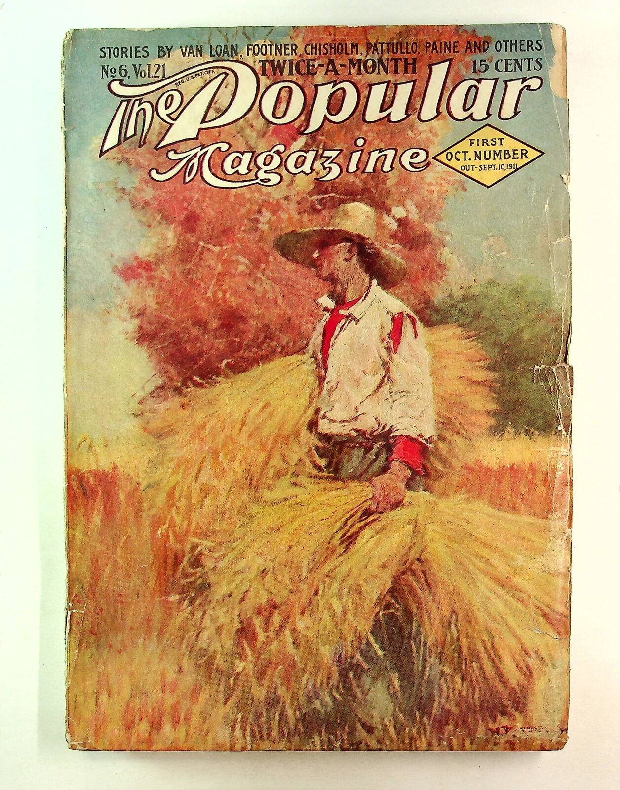Popular Magazine Pulp Oct 1 1911 Vol. 21 #6 VG