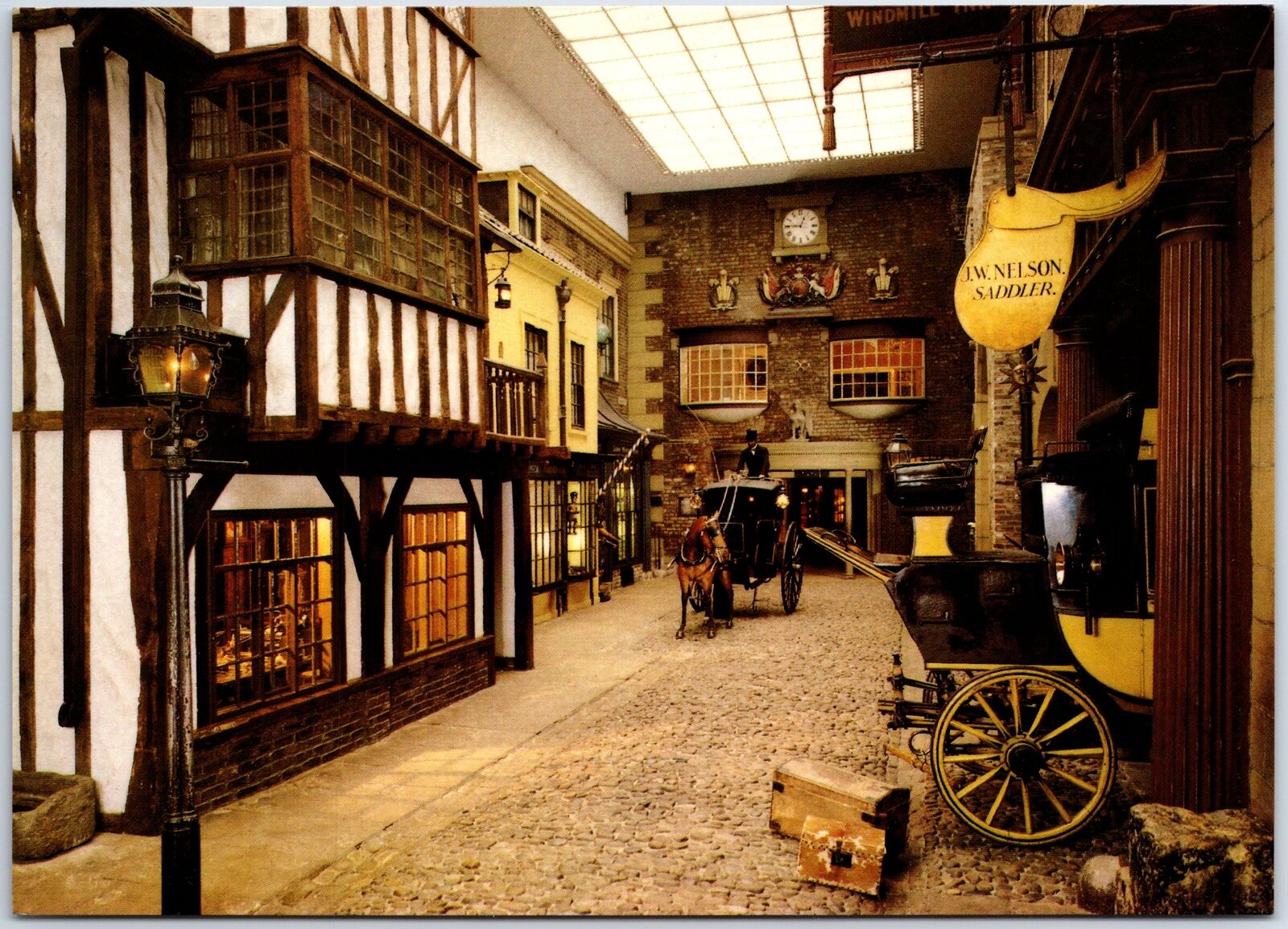 VINTAGE CONTINENTAL SIZED POSTCARD THE CASTLE MUSEUM AT YORK U.K. TYPE B