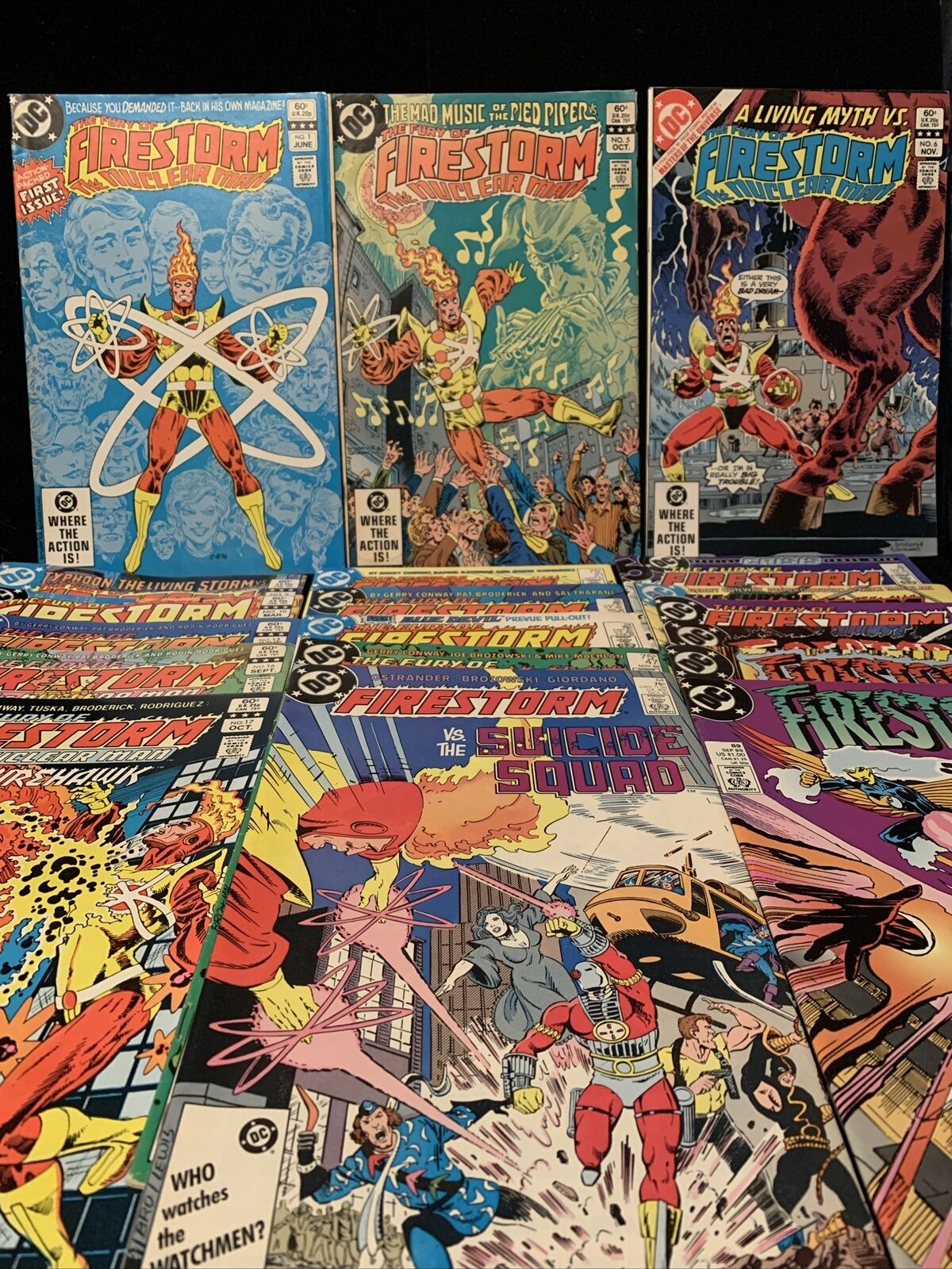 DC’s Fury of Firestorm/Nuclear Man Vol 1,  24 Books (1982) #1, 5-6, 9-10, 13+
