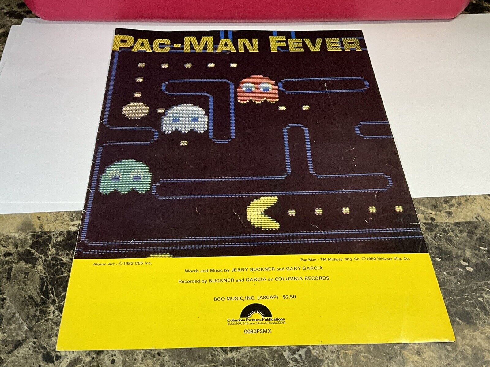 Vintage 1980 1982 PAC-MAN Fever Sheet Music Video Game Merchandise