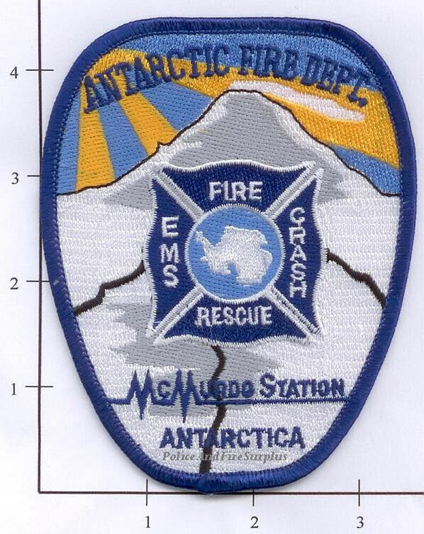 Antarctica - McMurdo Fire Dept Patch Crash Fire Rescue EMS