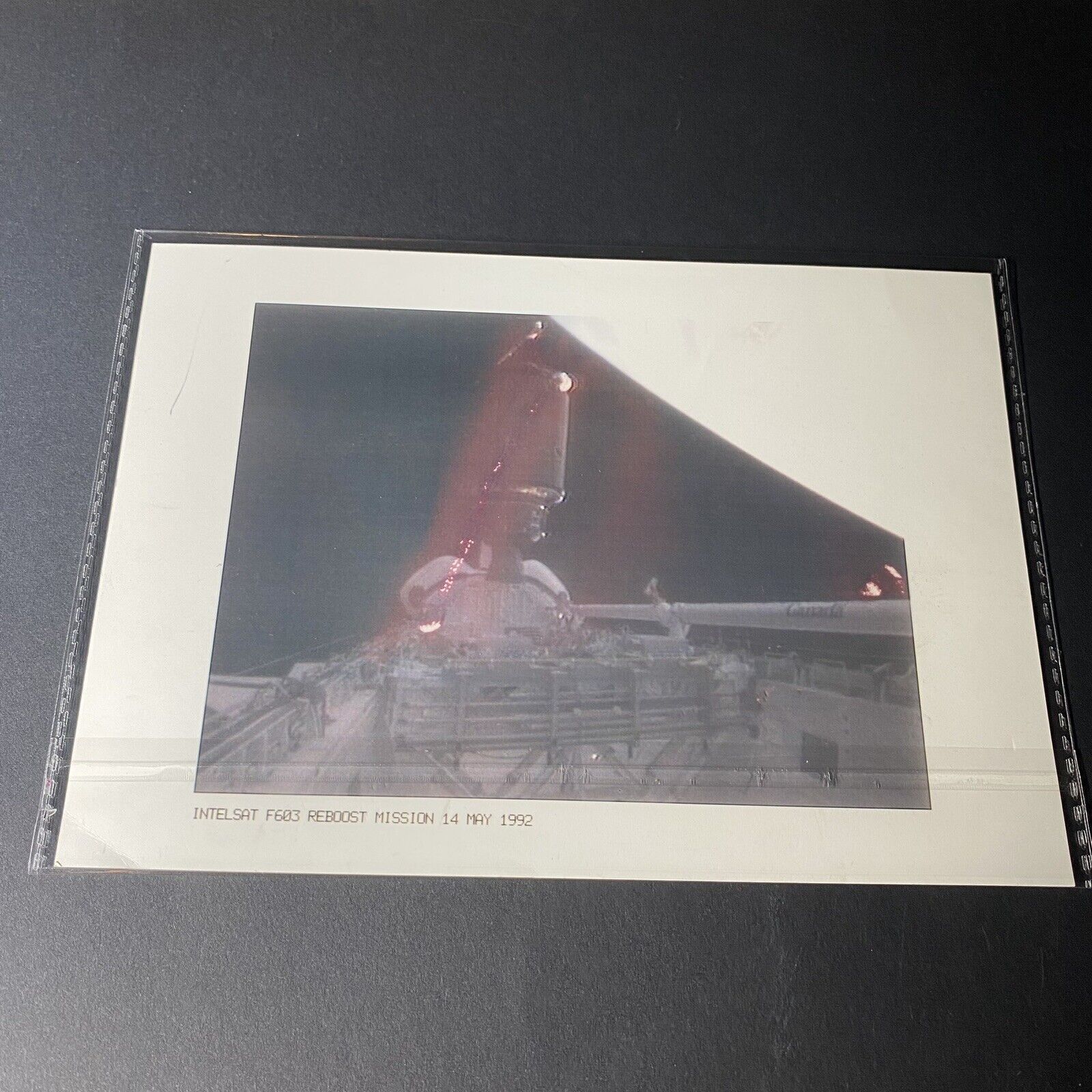 Vintage NASA Engineer Owned 1992 Intelsat STS-49 Space Shuttle Mission 8x6 Photo