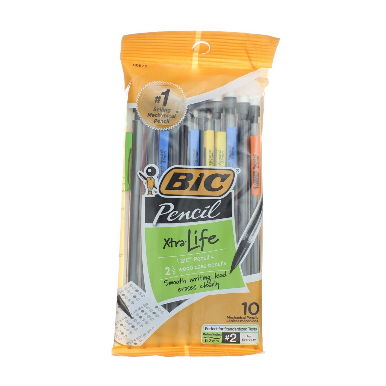 BiC Xtra Life Mechanical Pencil, 0.7 mm, #2, 10 Ct