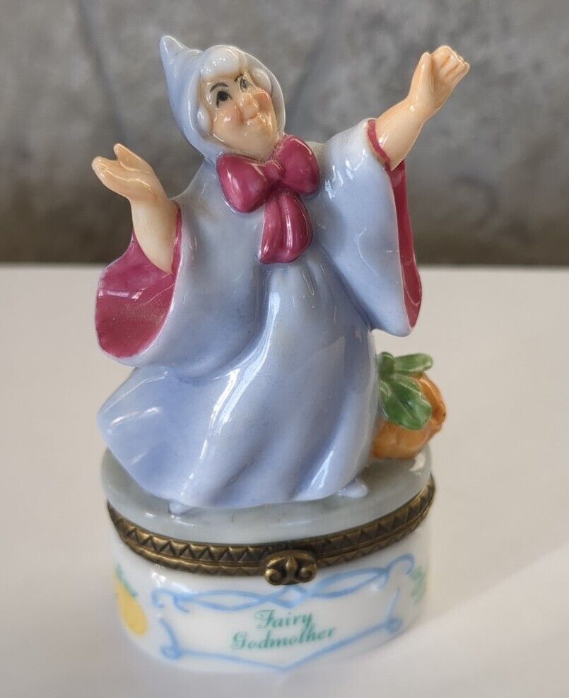 Fairy Godmother Cinderella Trinket Box Disney PHB