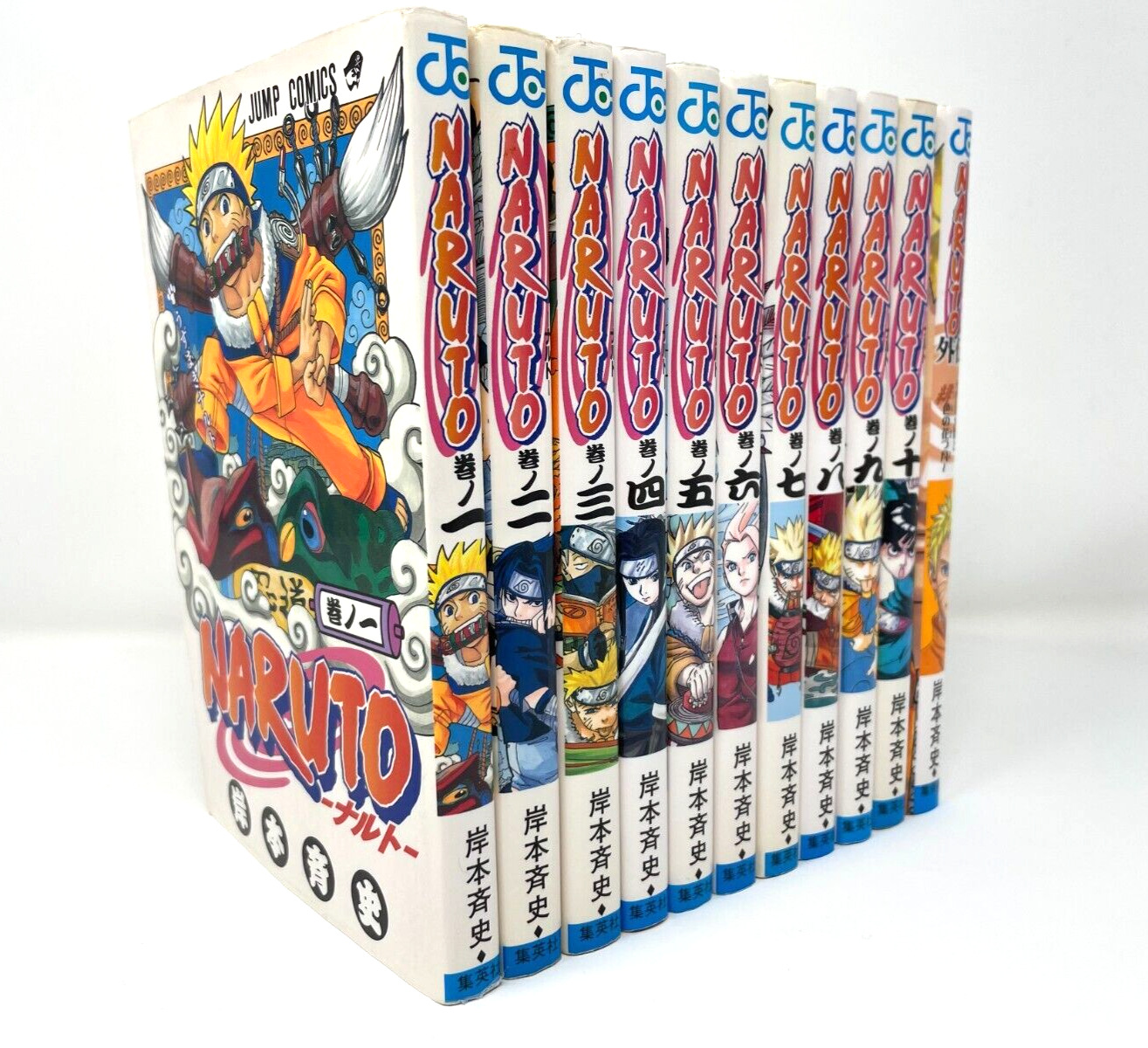 NARUTO Comics All 1st Print Edition Vol.1~10 + Spinoff Masashi Kishimoto Manga