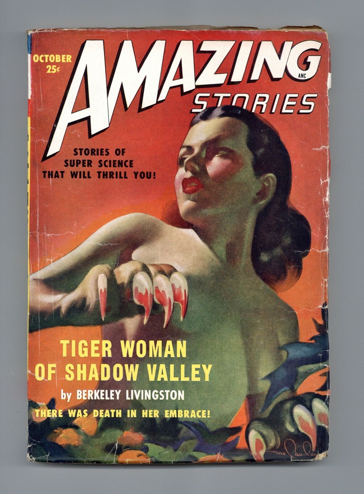 Amazing Stories Pulp Oct 1949 Vol. 23 #10 VG