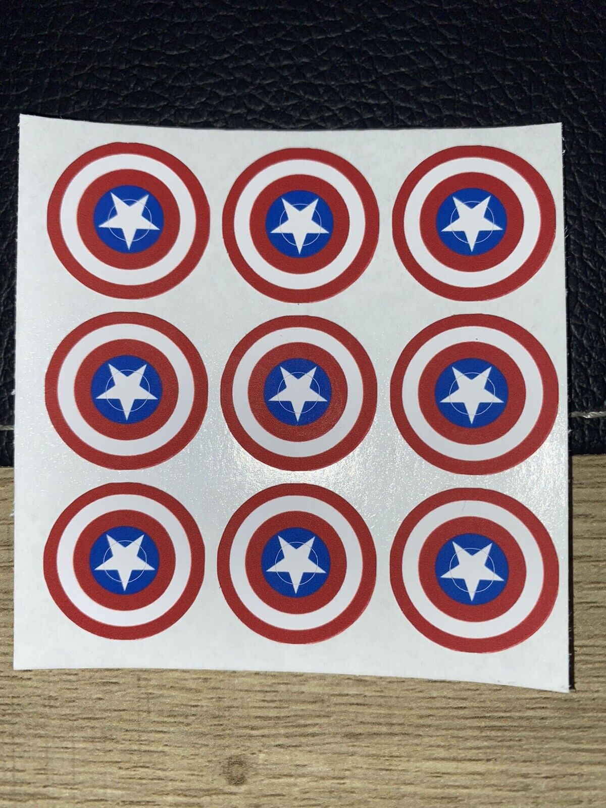 9 - Bally, Williams, Gottlieb Vinyl Pinball Target Stickers/Decals USA SHIELD