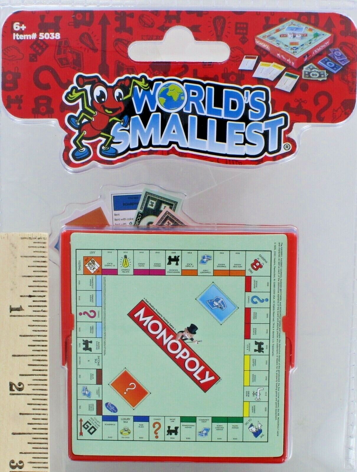 World\'s Smallest MONOPOLY Game Pocket Board Miniature Tokens Money Cards Dice