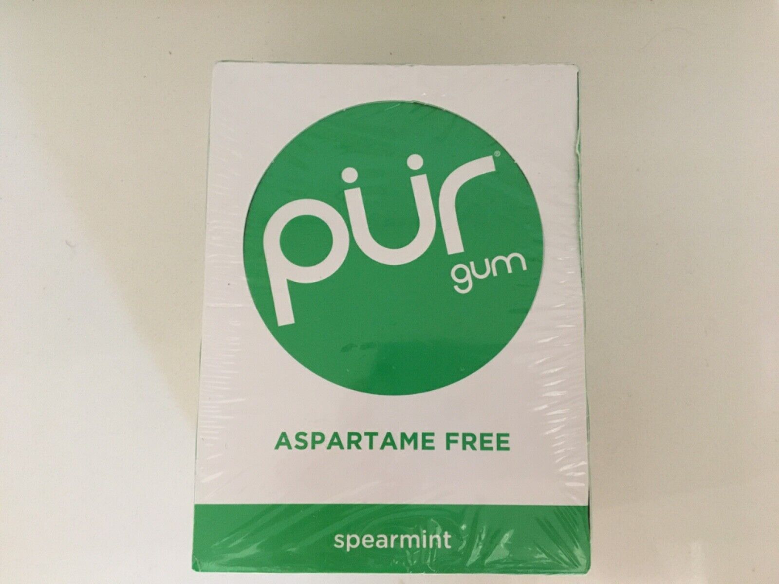 Pur Gum Aspartame Free Spearmint Flavor 12 Tray Pack, EXP: 11/25