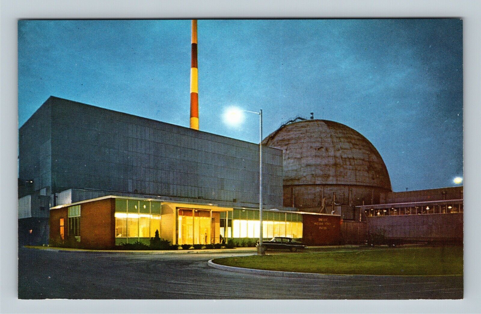 Joliet IL, Dresden Atomic Power Station, Illinois Vintage Postcard