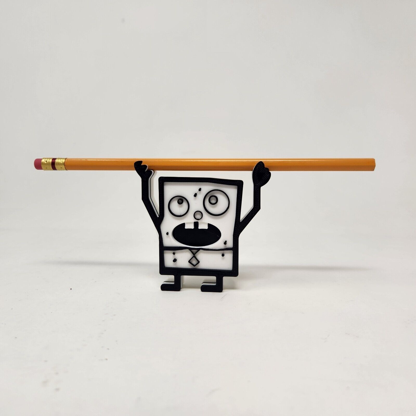 3D DoodleBob Pencil holderl Magnet Fan Art Inspired SpongeBob printed pencil