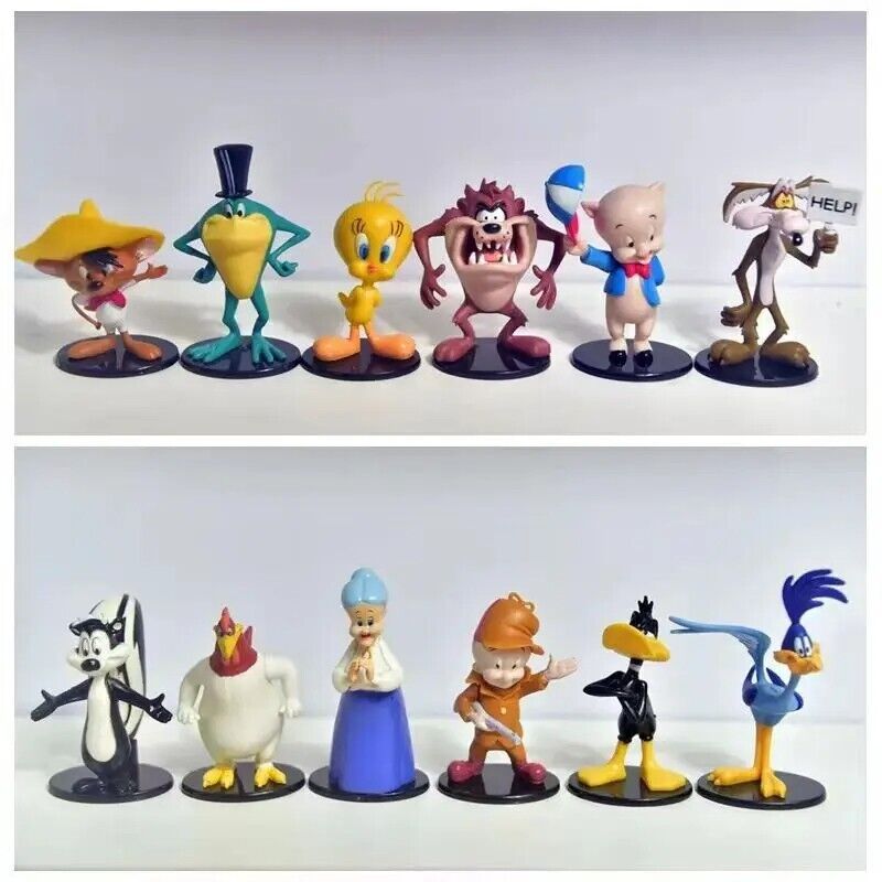 12pcs Looney Tunes Bugs Bunny PVC Action Figures - 8cm