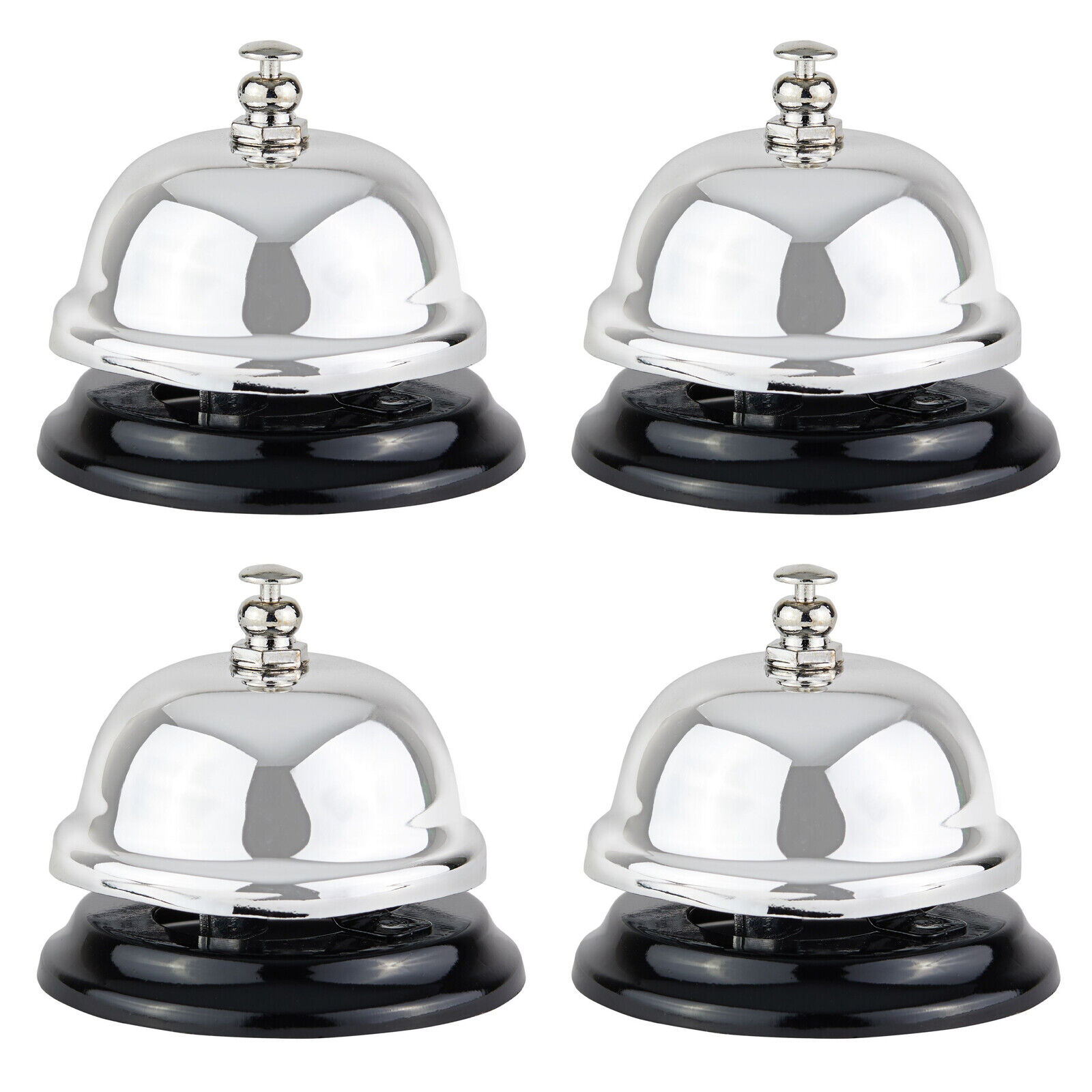 4-Pack Customer Service Bell for Desk, Hotels, Offices, Retail, Bellhops, 2.5 In